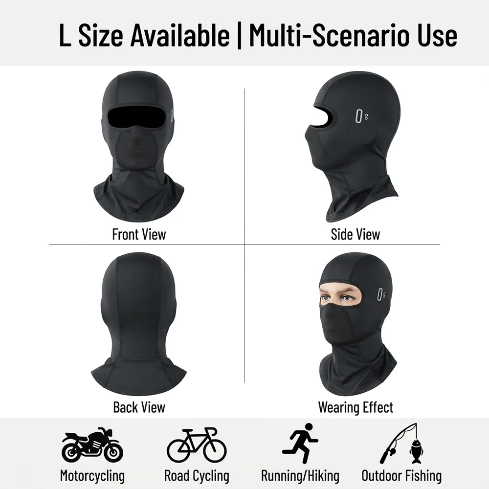 For Megelli 125R / 250R / 125S / 250S / 125M – Summer Cooling Motorcycle Balaclava, Breathable Full Face Mask with UV Protection
