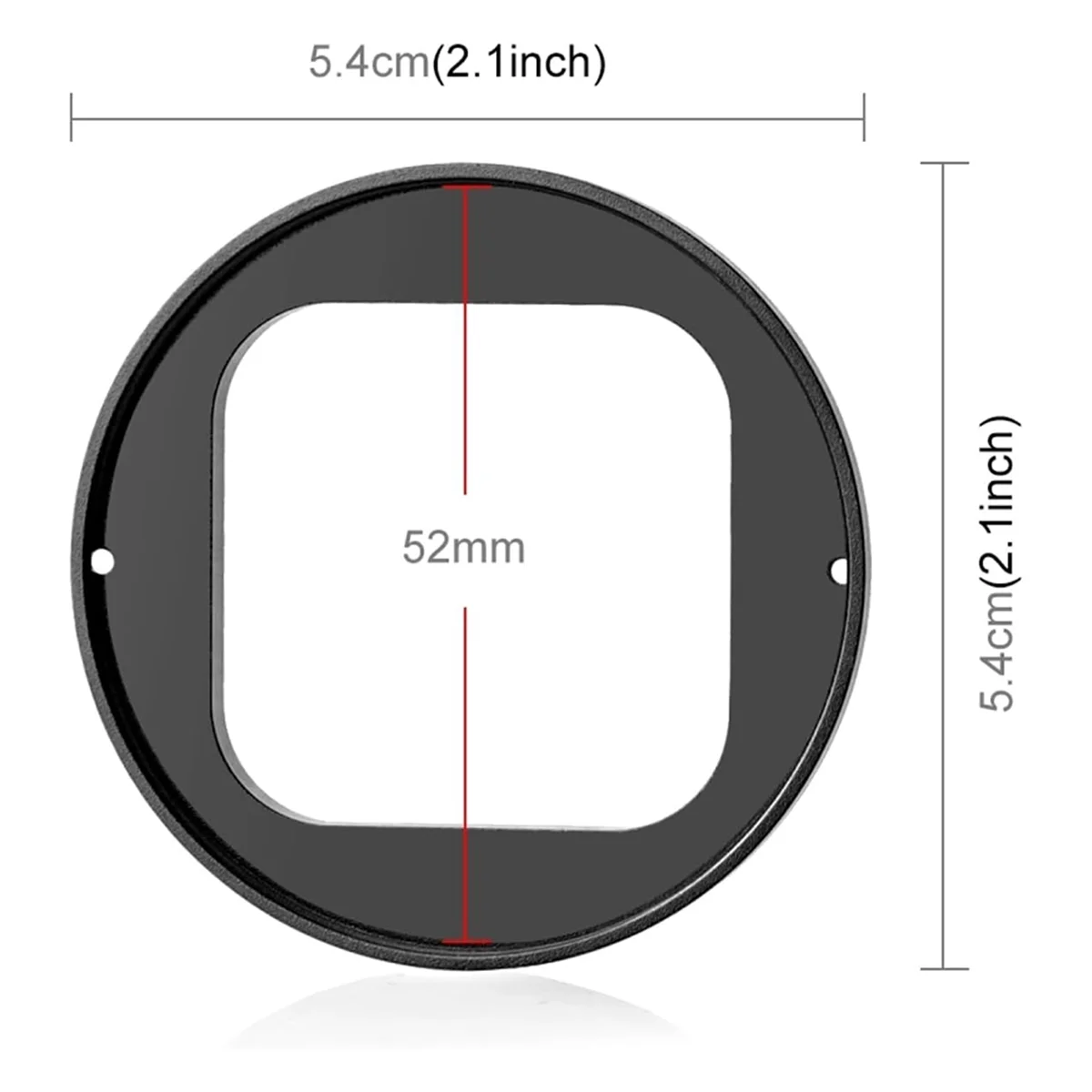 Für Insta360 Ace Pro 52 mm UV-Objektivfilter-Adapterring mit Objektivabdeckung, Sport-Action-Kamera