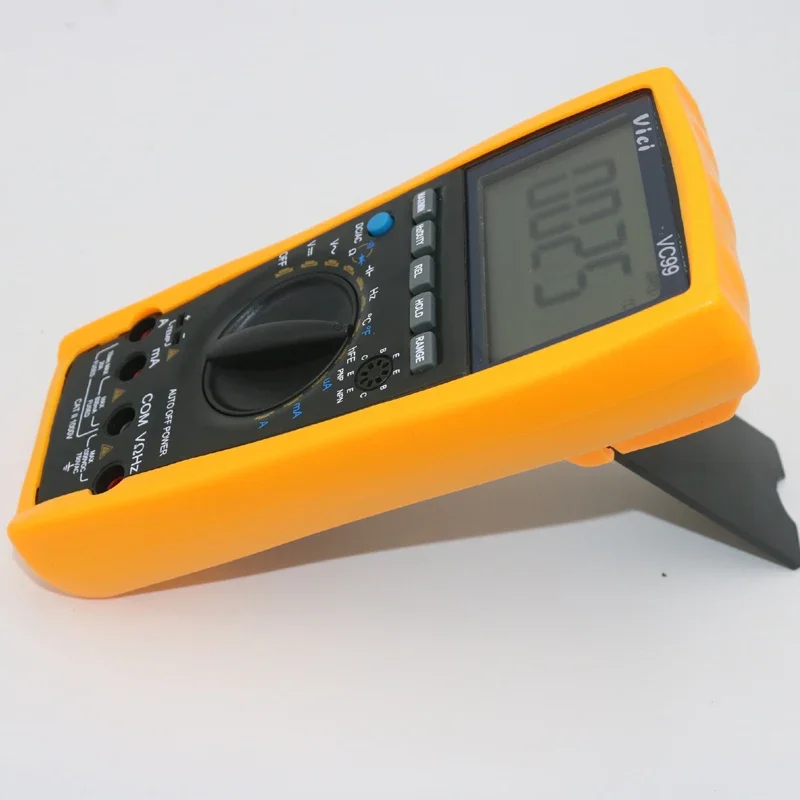 VC99 자동 범위 3 6/7 디지털 멀티미터 20A 전류계 저항 커패시턴스 온도 측정기 전압계 및 아날로그 리드 바