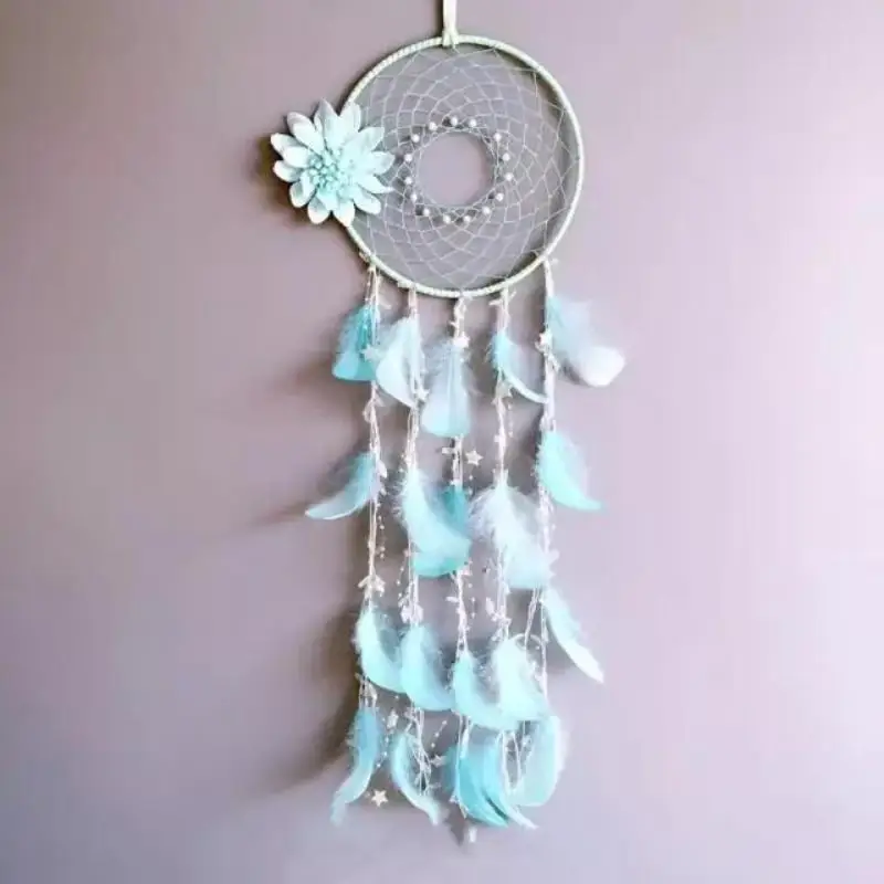 5 Stück Traumfänger-Ringe in verschiedenen Größen, rund, aus silbernem, metallischem Eisen, gut verschweißt, für handgefertigte DIY-Bastelarbeiten und Accessoires. – Detail 12