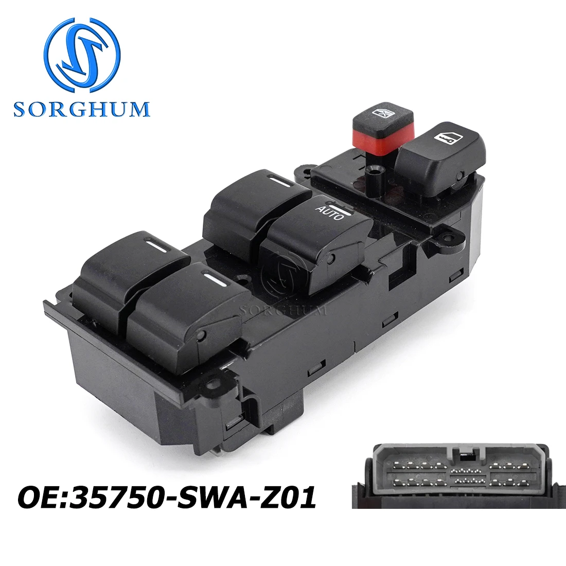 SORGHUM Front Right Side RHD Master Power Window Switch Button For Honda CRV CR-V EX 2007 2008 2009 2010 2011 35750-SWA-Z01