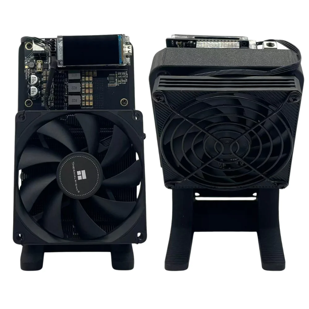 نسخة مطورة Bitaxe NerdQaxe ++ 4.8TH/s Asic Bitcoins Miner 2 قطعة Fans BM1370 Chip Solo BTC مفتوحة المصدر BTC 80W #2