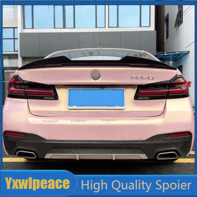 

For BMW G30 G38 520i 535i 530i 525i 2018-2022 PSM Style ABS Plastic Unpainted Primer Rear Trunk Lip Spoiler Wing Car Accessories