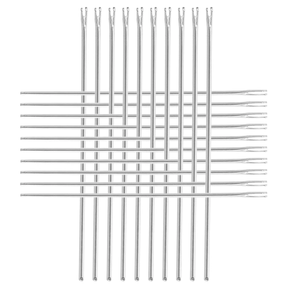 20 peças ferramenta de transplante de cabelo agulha de linha agulhas de costura raiz mão enraizamento de metal