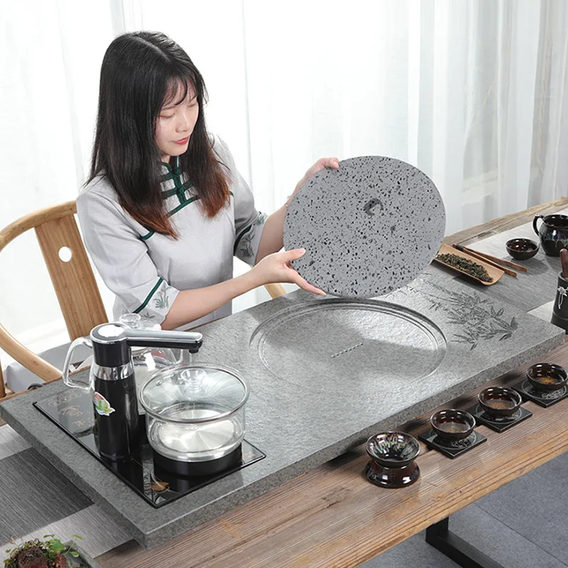 

Stone Serving Tea Tray Decorative Luxury Hospitality Living Room Rectangle Chinese Tea Tray Valet Bandejas Home Decorationgs