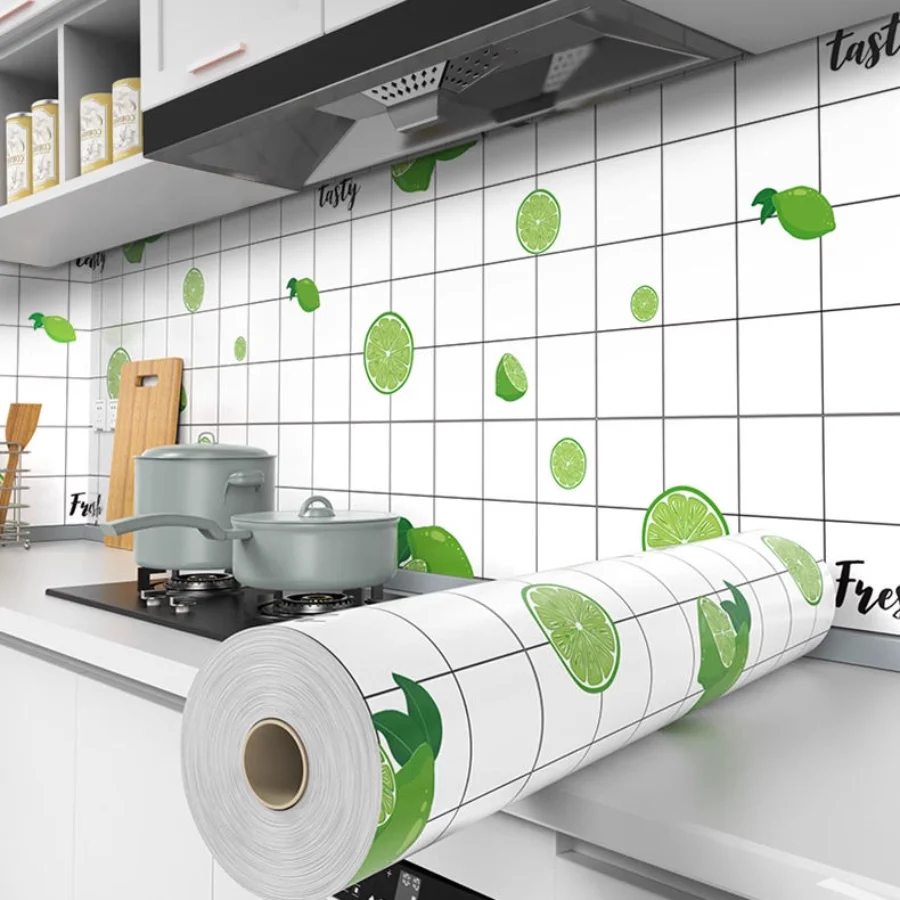 ديكور المطبخ زيت مقاوم للماء برهان بولي كلوريد الفينيل سميكة ورق حائط ذاتي اللصق موبليس أثاث خزائن المطبخ سطح الطاولة ورق اتصال
