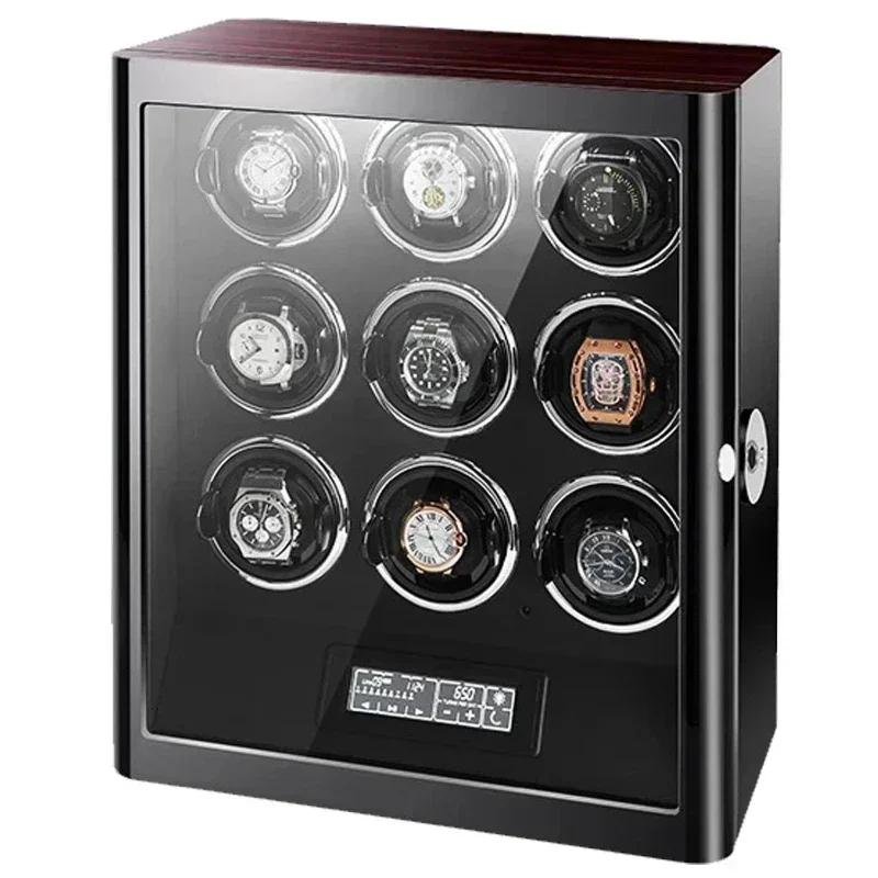 

Cross-borderGC03-N85EB-L-ARF Hot Selling Handmade Wholesale Fingerprint Unlock LED Light Luxury Automatic Watch Winder Safe