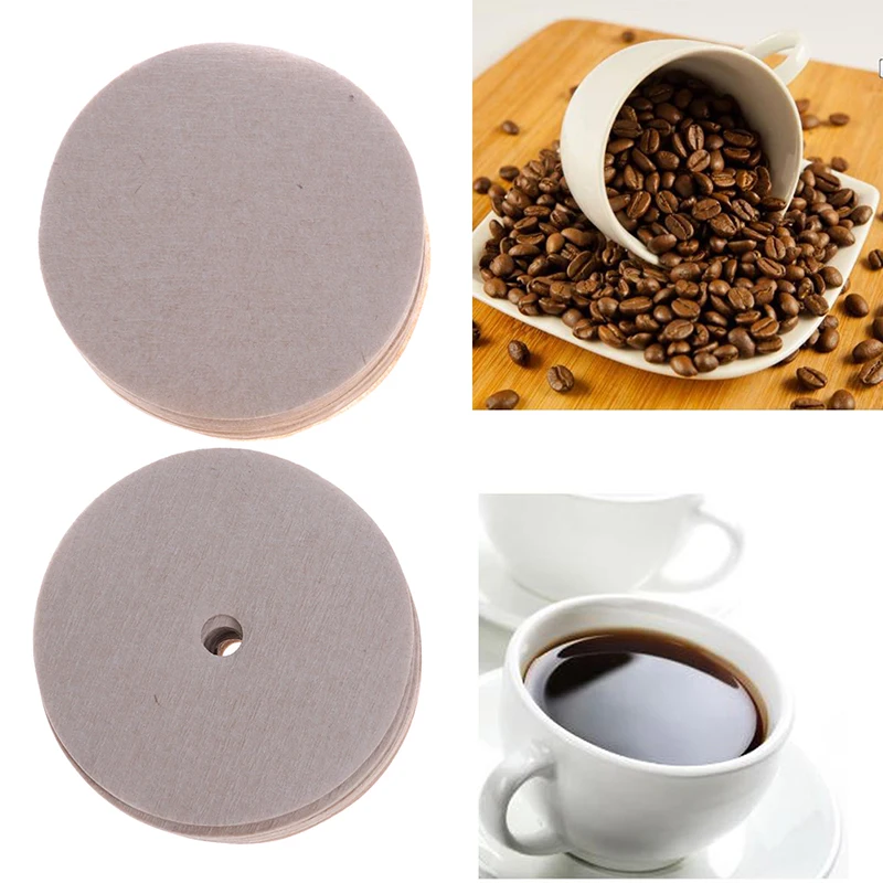 100Pcs Wood pulp Coffee Maker Replacement Filters Papers 55mm 60mm 65mm