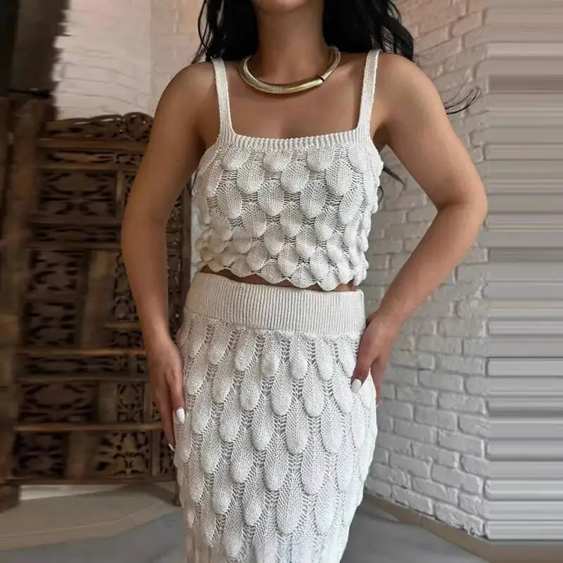 المرأة الأنيقة كل مطابقة سترة الصلبة PC وتتسابق أزياء الجاكار الجوف سليم الدعاوى مثير قبالة الكتف حبال تنورة طويلة مجموعة