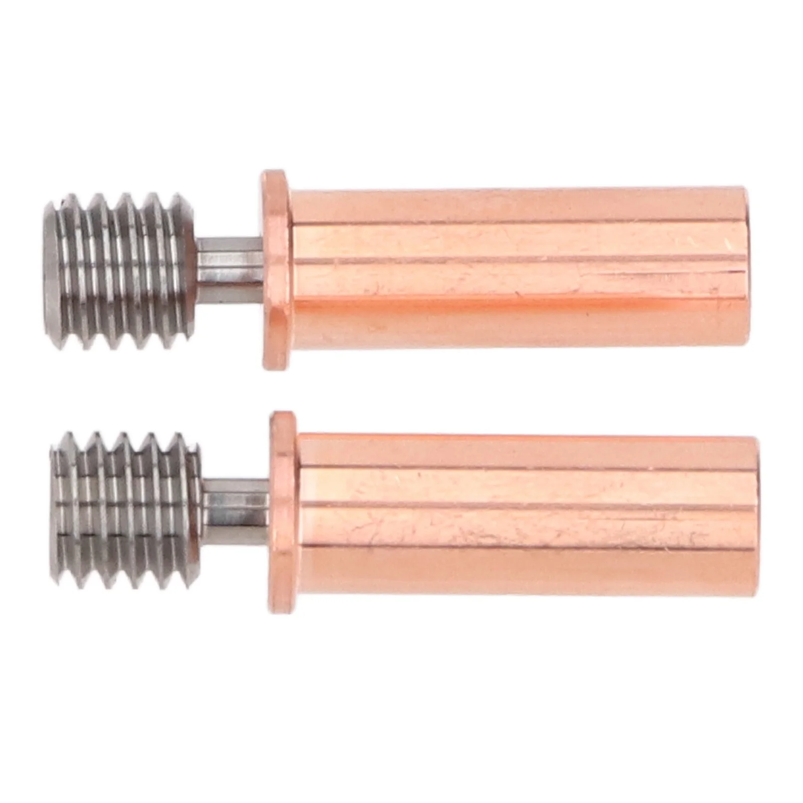2PCS Bimetallic Heatbreak Ti Alloy and Copper Thermal Insulation Heat Break Replacement for Kobra 2 Pro 3D Printers