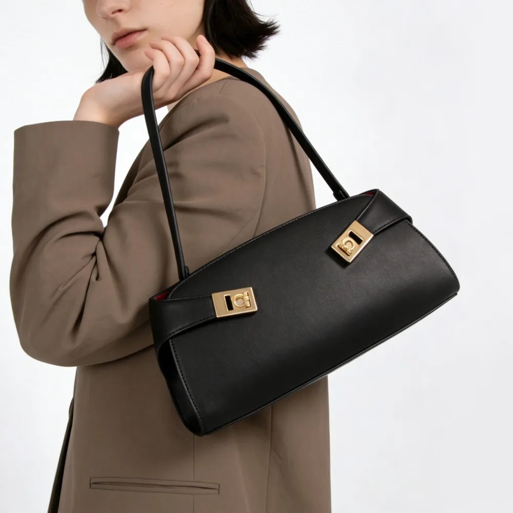 

Новая дизайнерская сумка класса люкс: изысканная, простая, для повседневного использования, кожаная, вместительная, модная женская сумка через плечо без логотипа