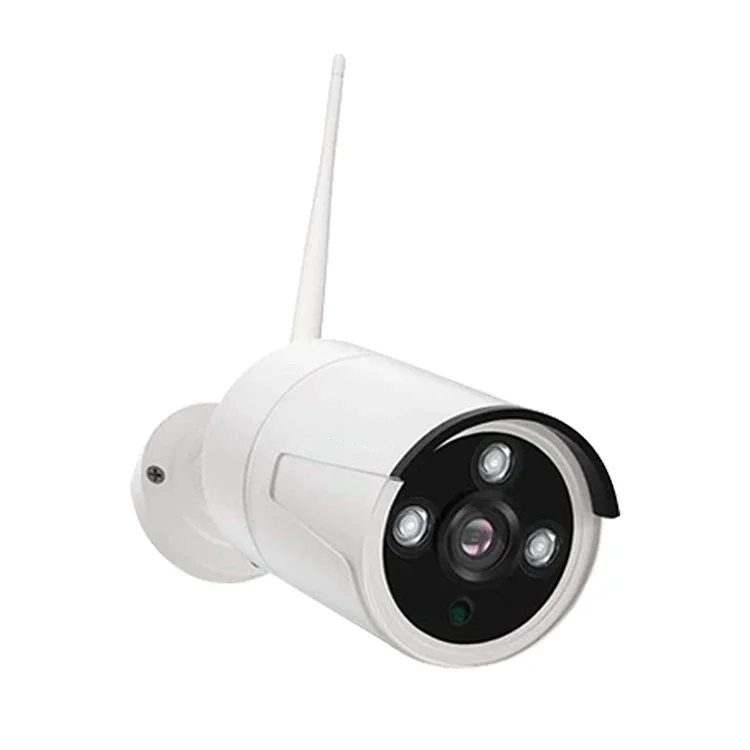 ชุดกล้องวงจรปิด Tuya สำหรับภายนอกอาคาร พร้อมระบบมองเห็นในเวลากลางคืน ชุดกล้อง IP WIFI NVR 4 ช่อง ความละเอียด 1080P ระบบกล้องรักษาความปลอดภัยไร้สายสำหรับบ้าน