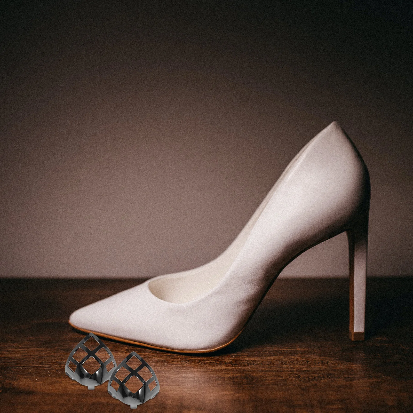 

1 Pair Metal Shoes Pointed Protector High Tip Cap Shoe Toe Cover Durable Decorative Boot Shoe Accessories Cover