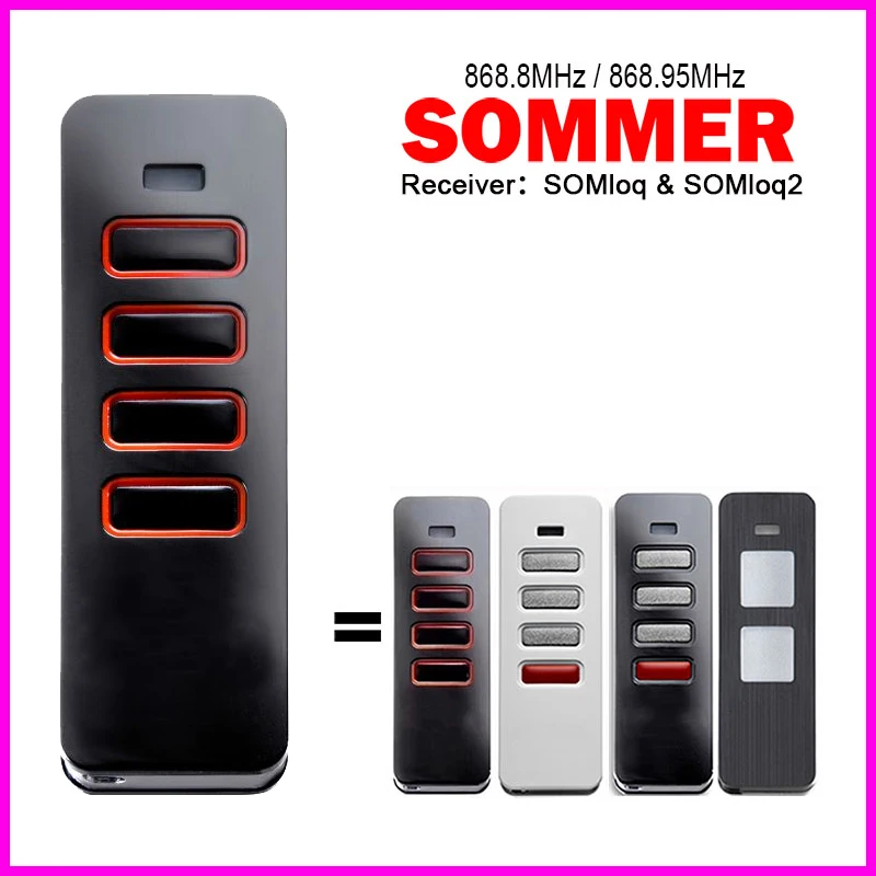 

Пульт дистанционного управления гаражом SOMMER Pearl Twin Vibe TX55-868-4 TRX55-868-4 4019V000 4018V000 S10019-00001 S10779-00001 868МГц