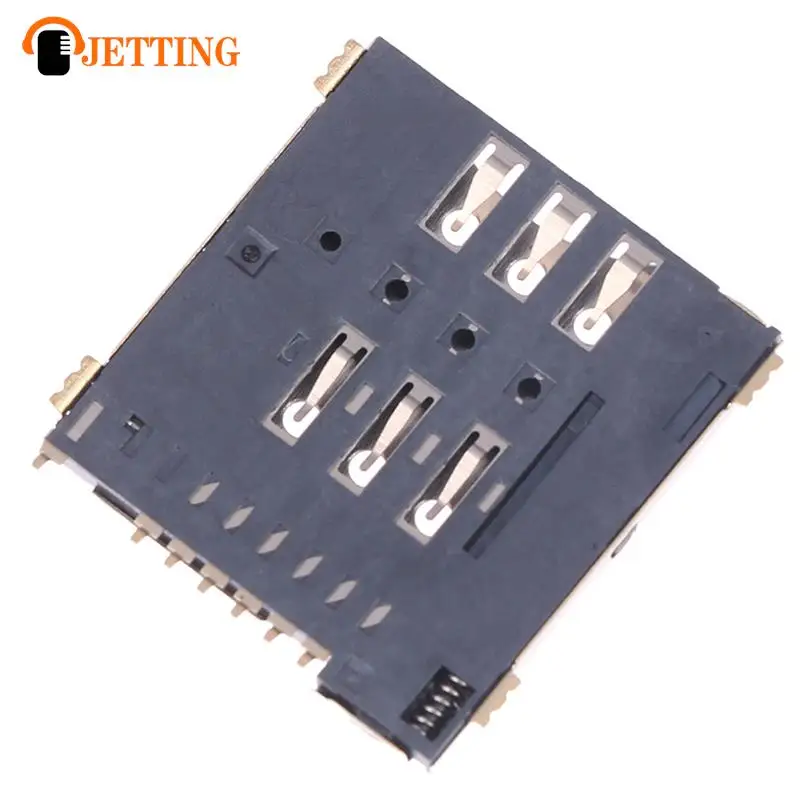 MUP-C792 Original Micro SIM Card Connector Patch Self-piercing 6 +1 P SIM Card Slot Socket
