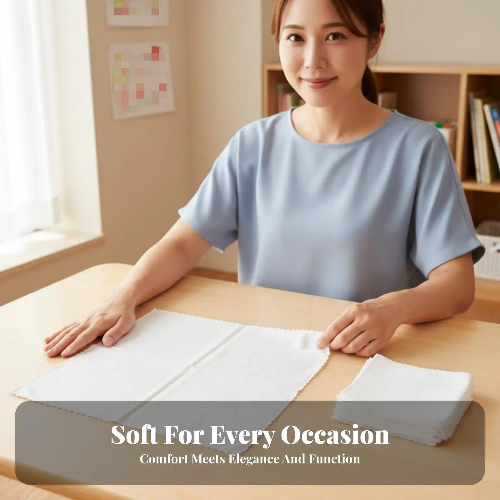 Reusable Cotton Handkerchief White Soft Square for Daily Use Pocket Scarf for Suit Decorative Napkin Art Class Party Favor