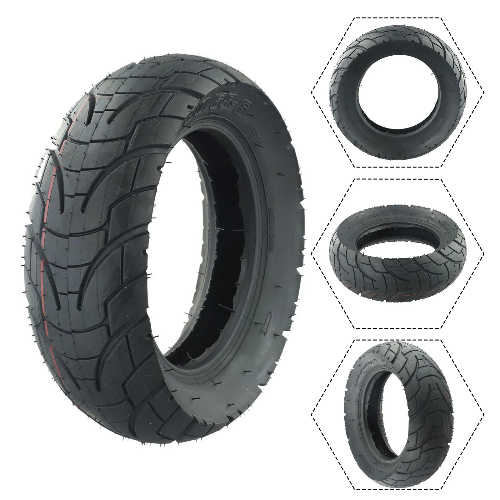 

Brand New Tyre Road/Off-Road Road / Off-Road Hot Selling Parts Pneumatic Tires Replacement Thicker Useful 80/65-6
