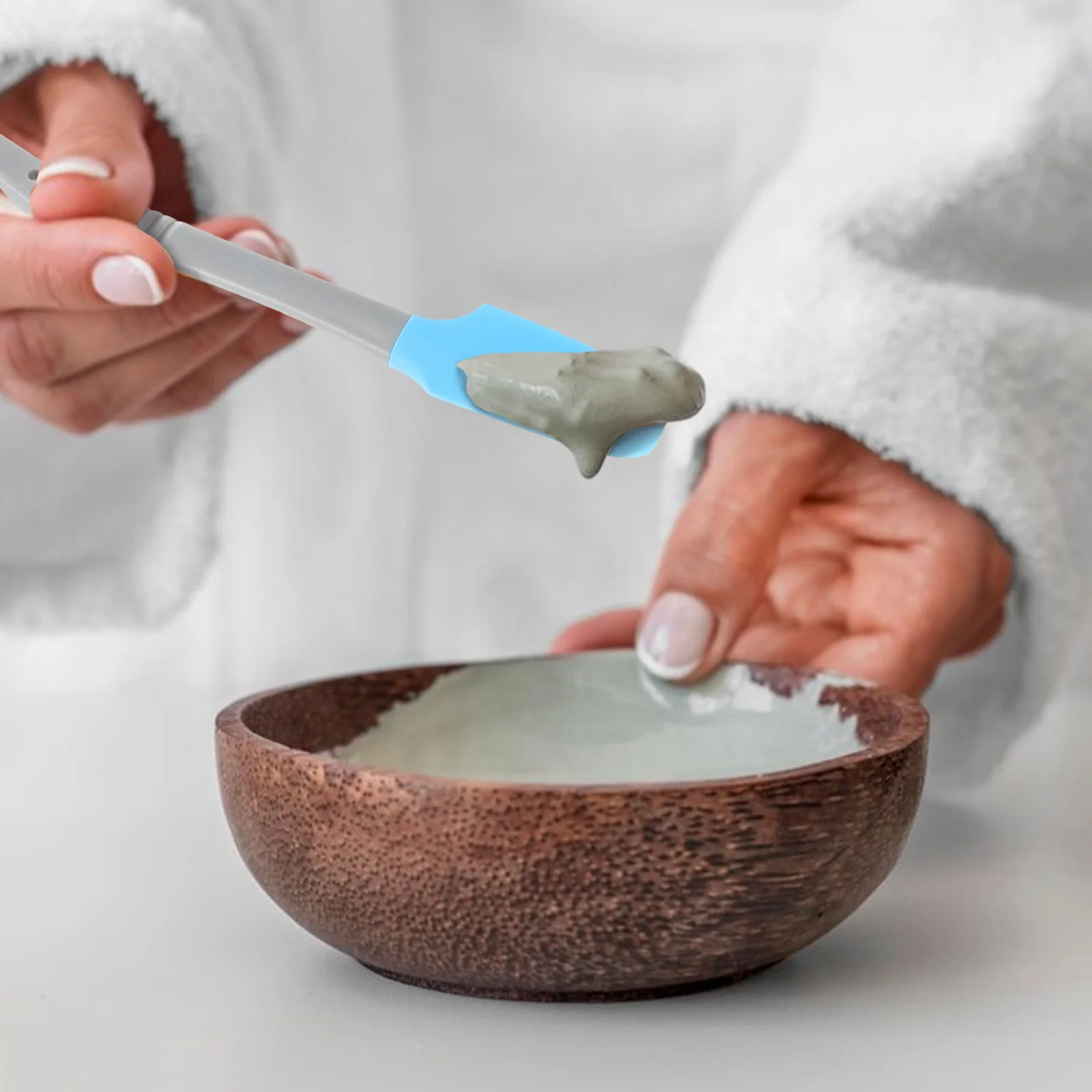 ملاعق شمع غير لاصقة من السيليكون قابلة لإعادة الاستخدام لإزالة الشعر عصي قضيب للشمع الصلب أدوات تجميل الجسم في صالونات التجميل المنزلية #6