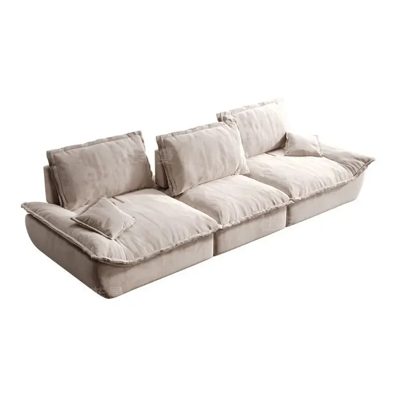 

Removable backrest fabric lazy sofa