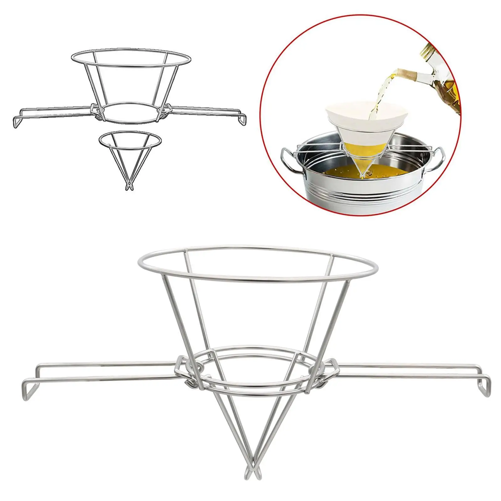 

Держатель фильтра для кулинарного масла, очиститель, сетчатый фильтр для масла, подставка для грузовиков с едой