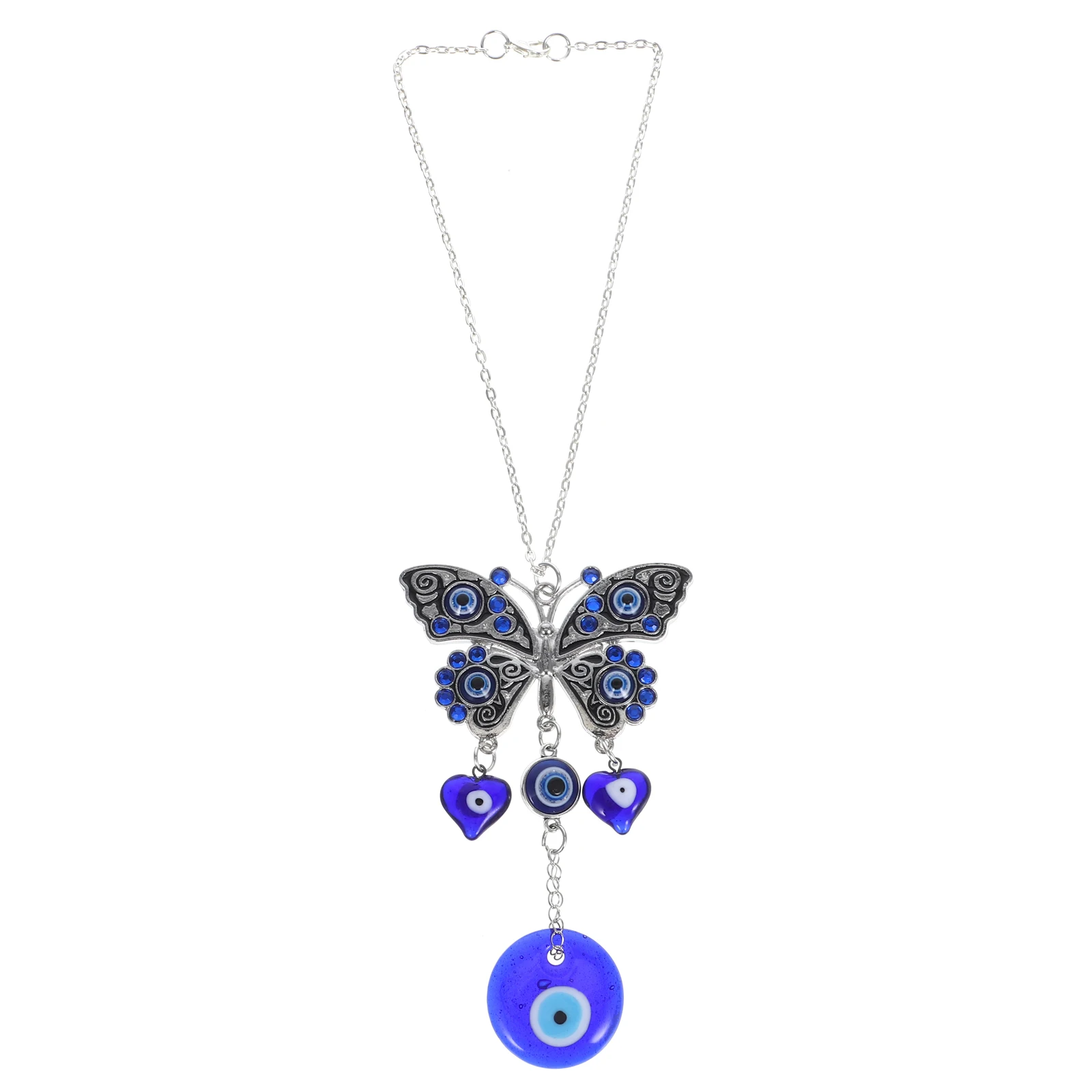 

Car Pendant Interior Decoration Mirror Hanging Ornament Butterfly Evil Eye Air Accessories Decorations