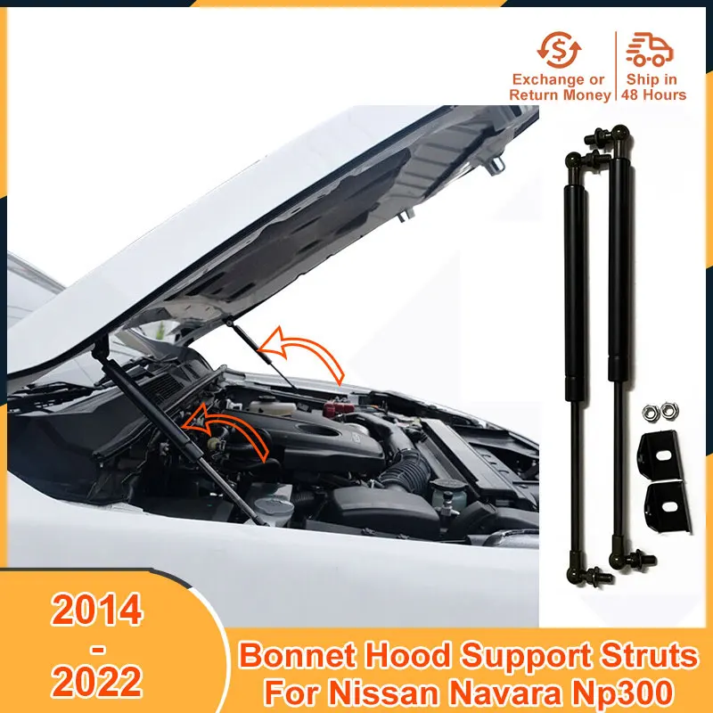 2014-2022 Bonnet Hood Support Strut For Nissan Navara Np300 2015 2016 2017 2018 2019 2020 2021 Accessories Hood Lift Support Bar