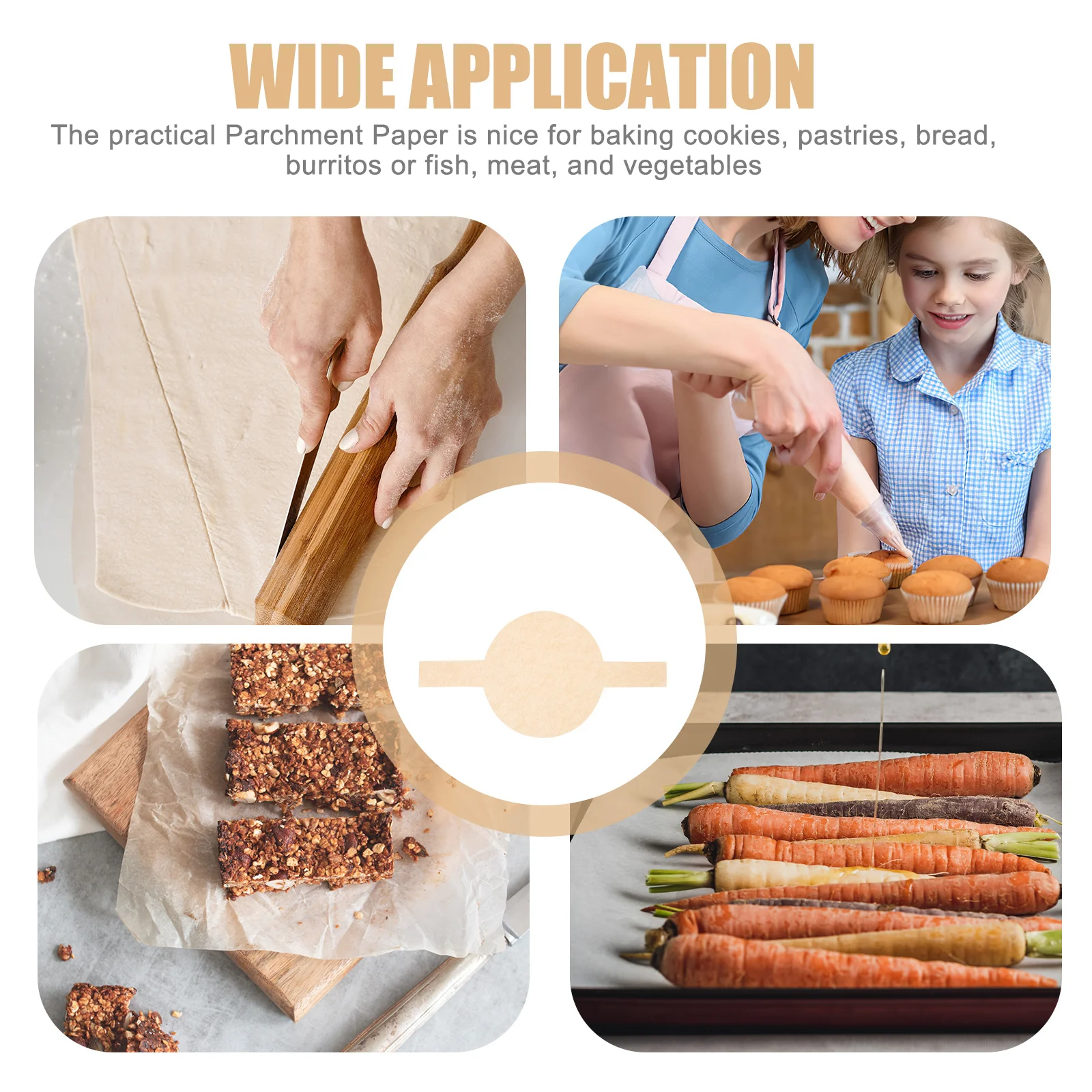 

Baking Nonstick Parchment Sheets Oil Absorbing For Oven Air Fryer Cooking Frying Paper Kitchen Baking Supplies Cake