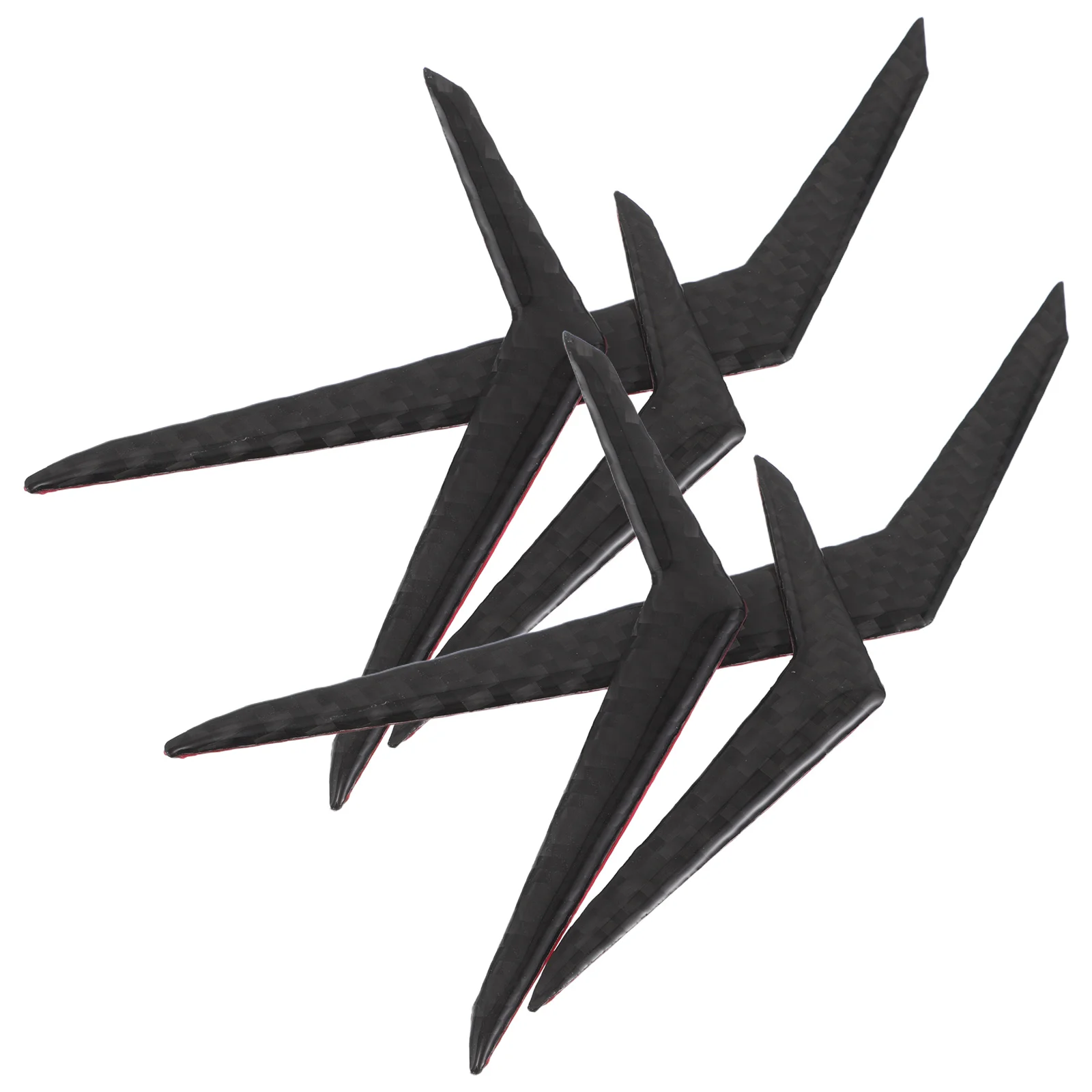 

6pcs Car Strips Adhesive Anti Collision Front Rear Bumper Protector Stickers Scratch Resistant Weather Resistant Universal Fit