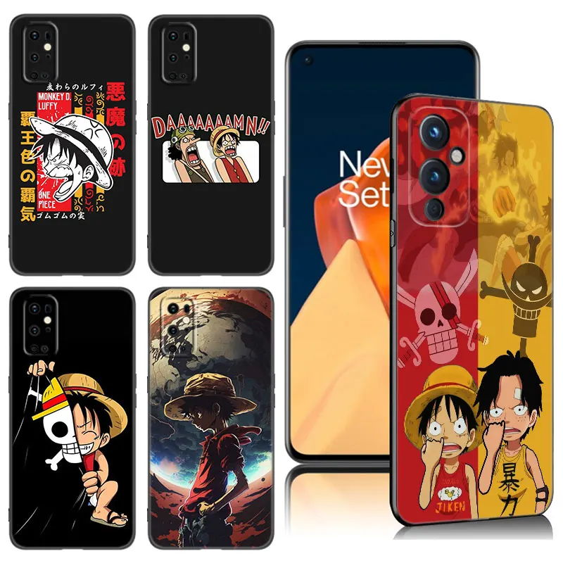 Anime O-One Piece Phone Case For OnePlus 9 10 ACE 2V Pro 9RT 10T 10R 11R Nord CE 2 3 Lite N10 N20 N30 5G Black Silicone Cover