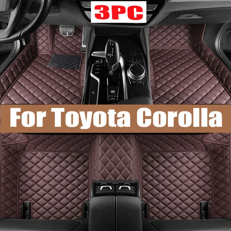 

For Toyota Corolla Hybrid 2024 2023 2022 2021 2020 2019 Car Floor Mats Interior Accessories Leather Waterproof Replacement Cover