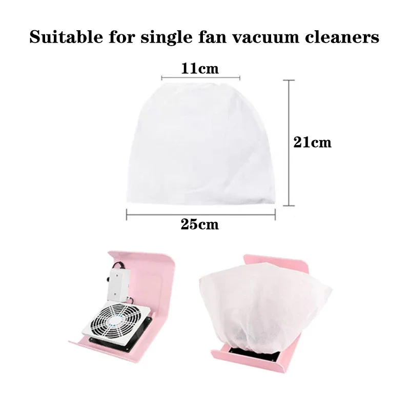 1pcs Dust Nail Collector Bag Vacuum Cleaner Nail Dust Suction Collection Bag Replacement Bag Manicure Dust Nail Equiment Tool