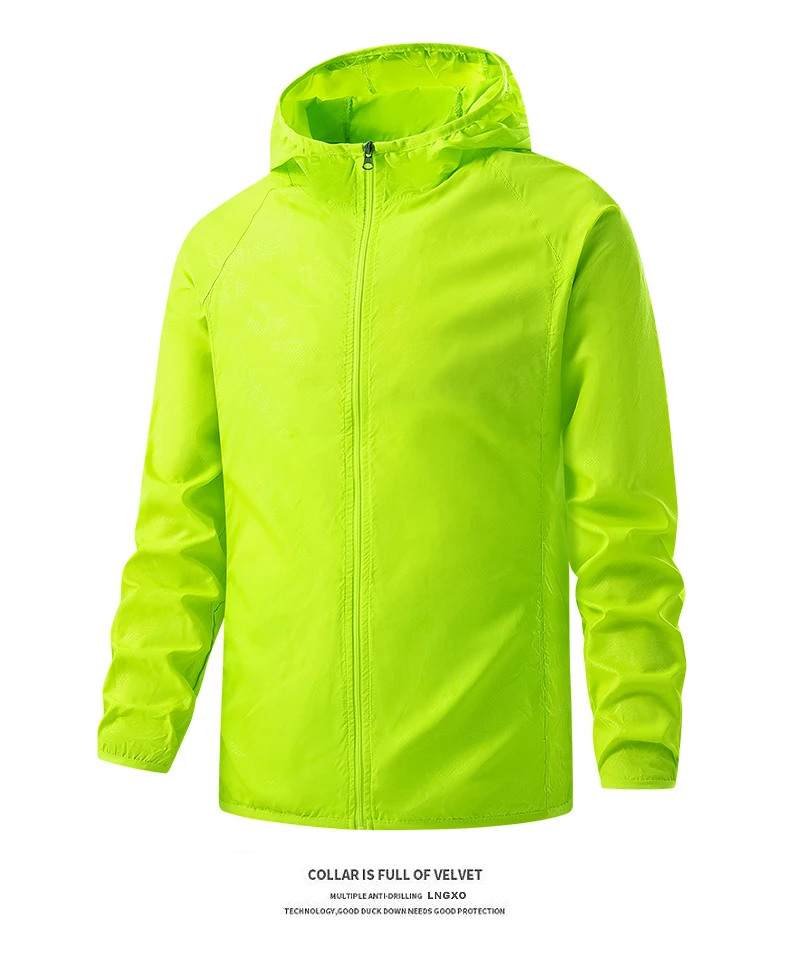 LNGXO Männer Frauen Wandern Jacken Wasserdicht Sonnenschutz Windjacke Camping Klettern Outdoor Regen Mantel Unisex Tragbare Kleidung – Detail 21