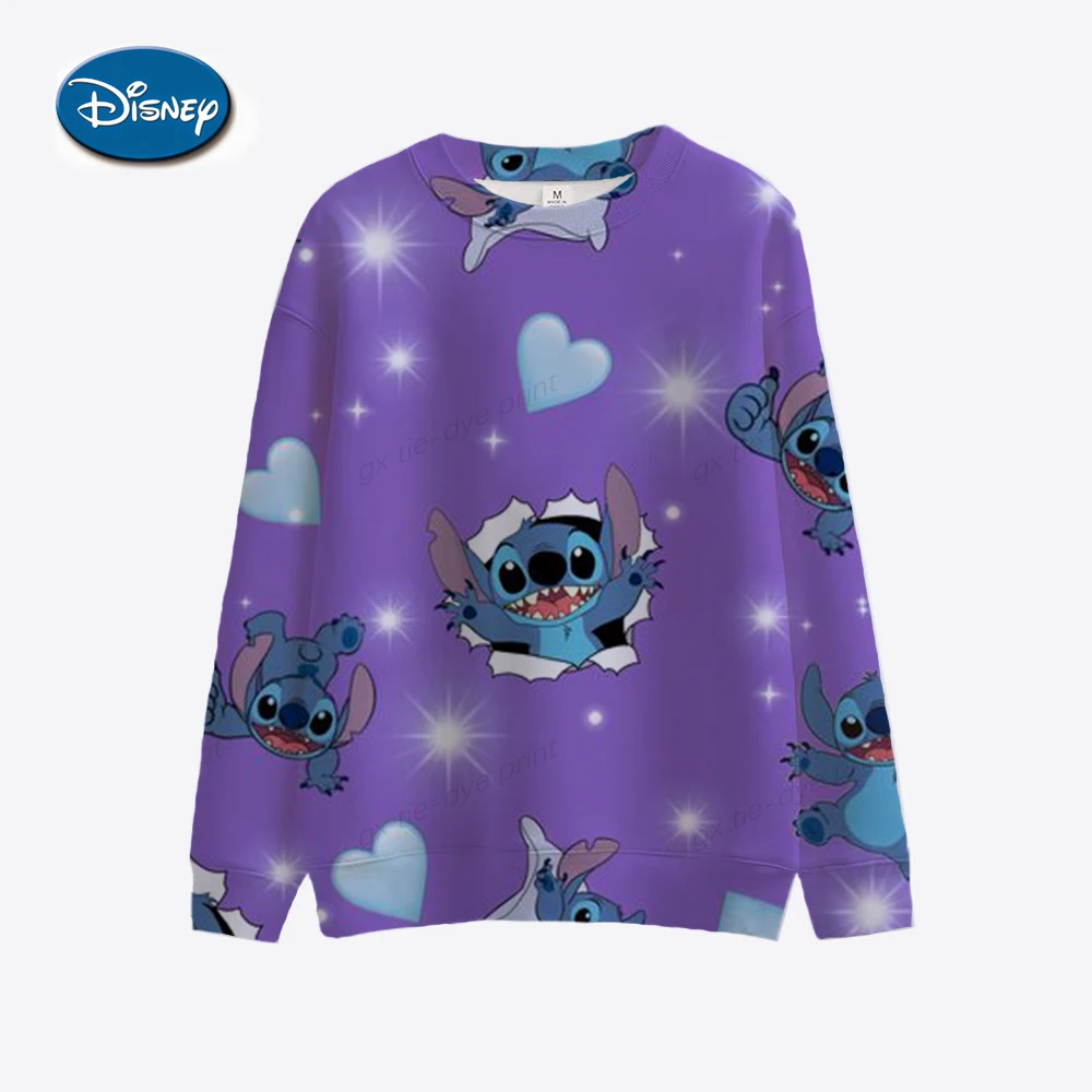 Funny Y2k Christmas Sweatshirt Lilo Stitch Disney Cartoon Hoodies Women Cute Stitch Anime Manga Hoody Female Clothes