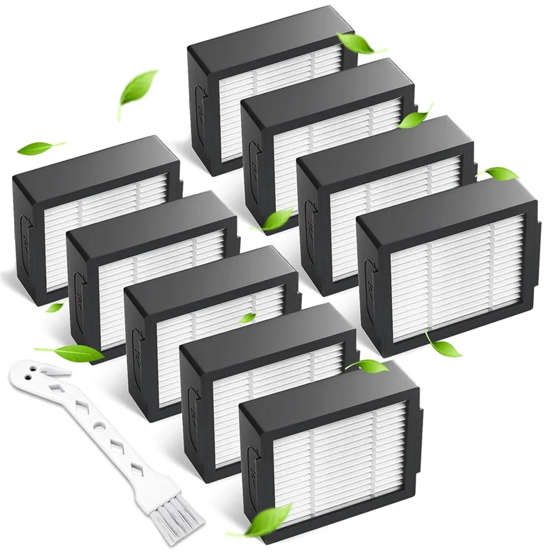 N98R 9-Pack Filter Replacements For Irobot Roomba E, I & J Series, Combo High-Efficiency Filters Replacement Parts