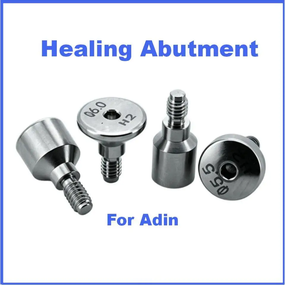 Precision Dental Implant Healing Abutment Compatible with Adin Systems Titanium Healing Cap Emergence Profile Gingival Part