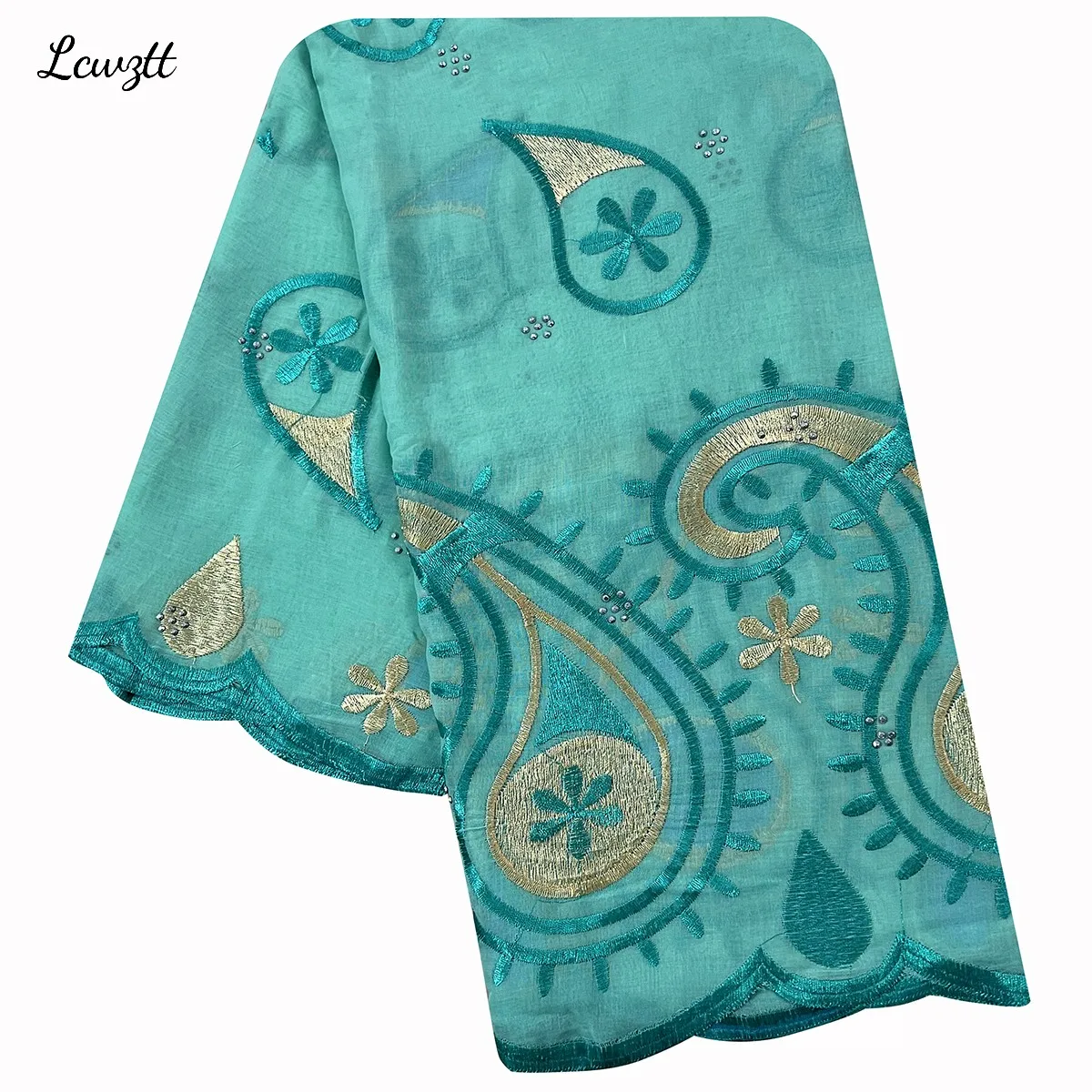 Wholesale Order Special Price Discount New African Women Scarfs Embrodiery  Cotton With Grenadine  Big Scarf for Shawls Pashmina