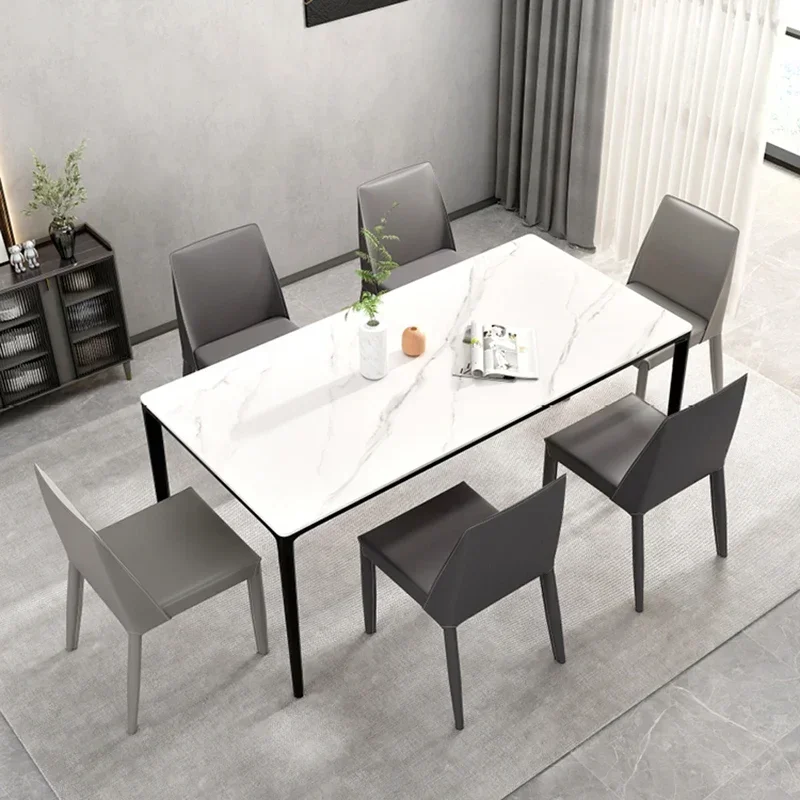 Nordic Party Dining Table Living Room Modern Center Big White Dinner Table Restaurant Kitchen Big Mesas De Comedor HomeFurniture