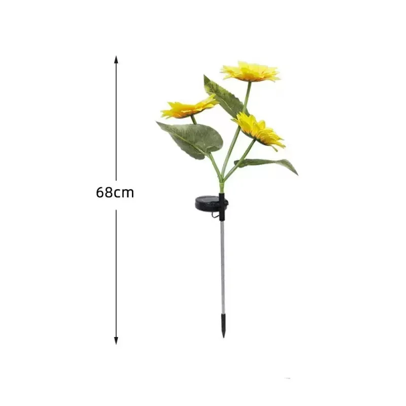 جديد LED ضوء عباد الشمس الشمسية LED حديقة الحديقة المناظر الطبيعية الخفيفة