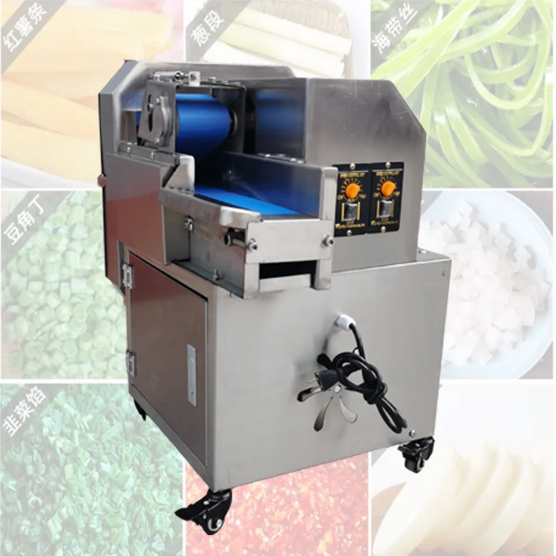 

Automatic Vegetable Cutting Machine Electric Potato Onion Carrot Ginger Slicer Commercial Shredder Multifunction Cutter