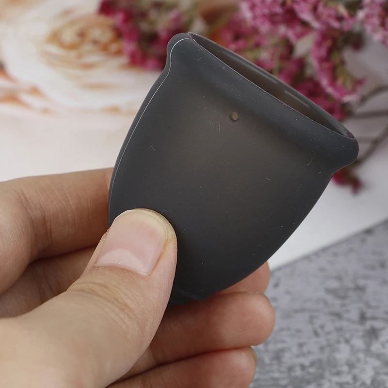 1PC Colorful Menstrual Cup Medical Grade Silicone Sterilizing Cup Women Lady Menstrual Period Cup Feminine Hygiene Products