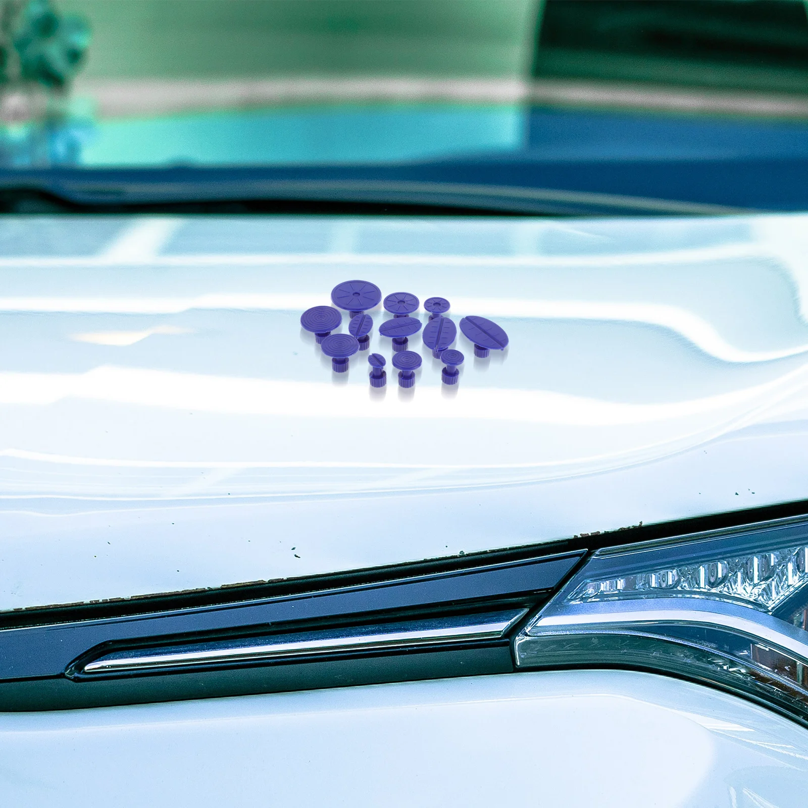 12Pcs Advanced Dent Remover Puller Tab Kit Quick Restore Various Car Models Seamless Restoration Dent Puller Kit