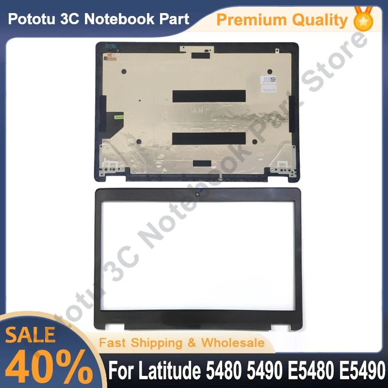 

Brand New For Latitude 5480 5490 E5480 E5490 Laptop LCD Back Cover Top Case/LCD Front Bezel 0TCD99 09R00F