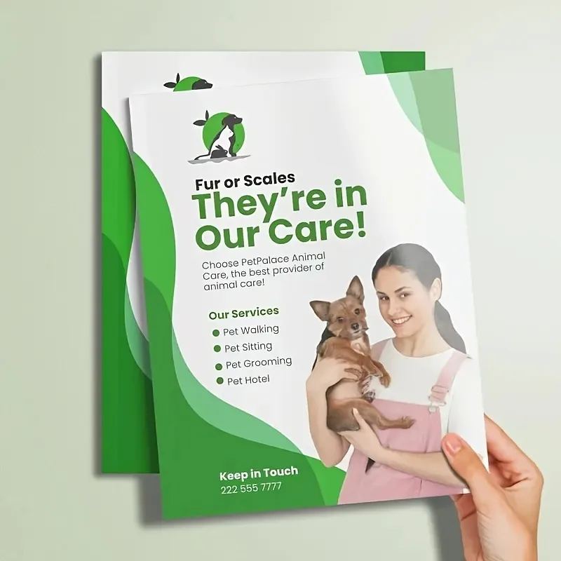 Custom A5 Flyers 500pcs Print Service Business Leaflets For Promotion Flyer Advertising Poster For Company Event Marketing