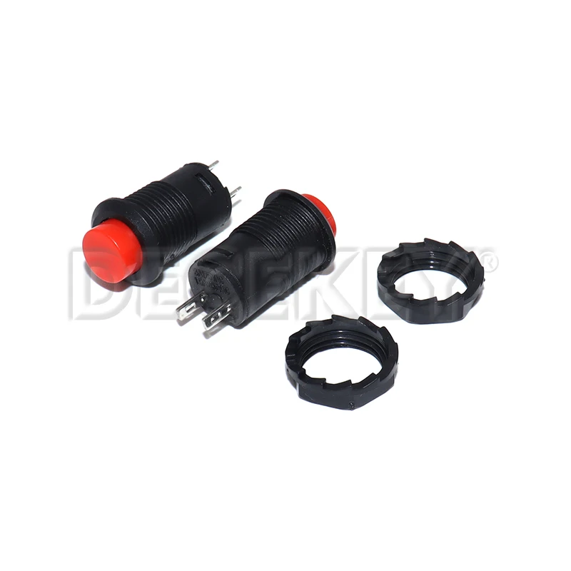 6PCS DS428 12mm Self-Lock /Momentary Pushbutton Switches OFF-ON Push Button Switch 3A /125VAC 1.5A/250VAC DS-428