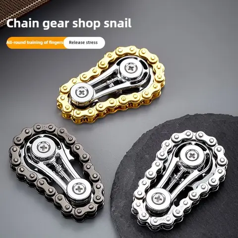 New Sprockets Flywheel Fingertip Gyro Fidget Spinner Antistress Anxiety Metal Bike Chains EDC Spinner Fidget Toys For Adult