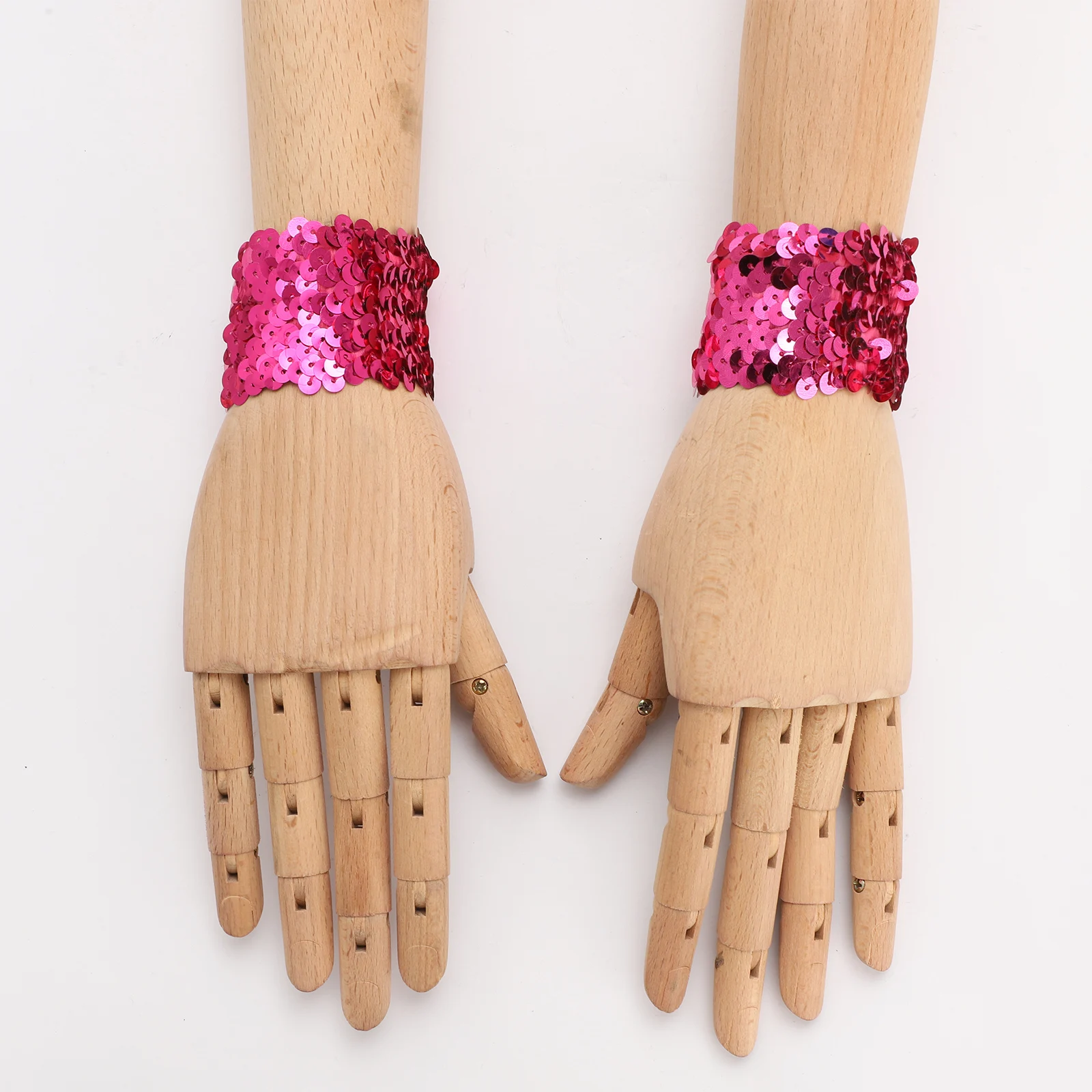 1 par de correas elásticas de lentejuelas para mujer, accesorios de disfraz brillantes, accesorios de suministro para fiesta temática, mascarada