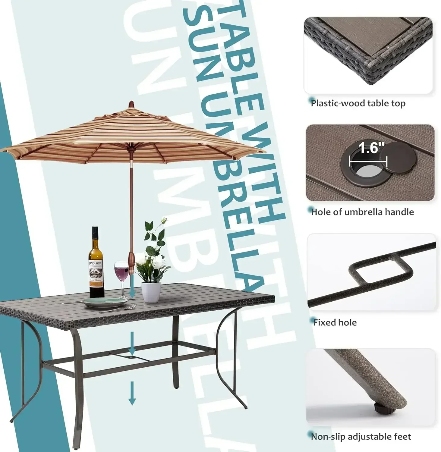 （Xmsj-Hot）Patio Din… - image
