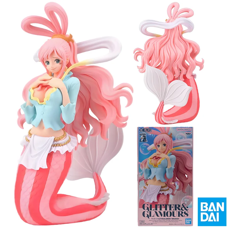 16CM 애니메이션 원피스 GLITTER & GLAMOURS Shirahoshi 피규어 인어 공주 장면 모델 장난감 인형 Aciton Figure 데스크탑 장난감 선물용