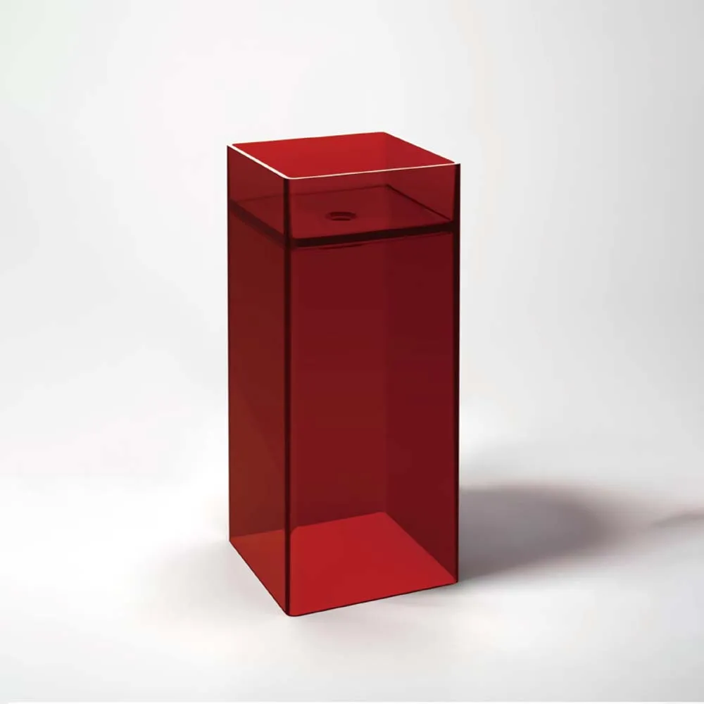 

Легко чистящаяся вертикальная прозрачная раковина из смолы для ванной комнаты отеля виллы