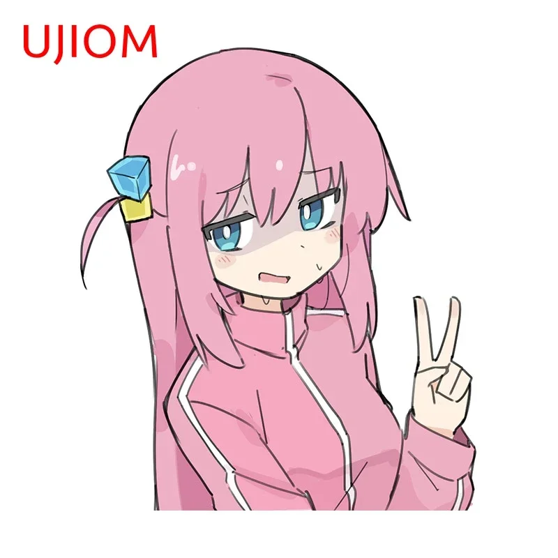 UJIOM 13cm X 11.1cm Anime Gotoh Hitori Funny Wall Kawayi Sticker Speechless Living Room Decal Beautiful Kitchen Home Decor